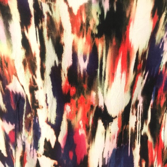 - French Connection Watercolor Print Dress Size 6 - Picture 5 of 8